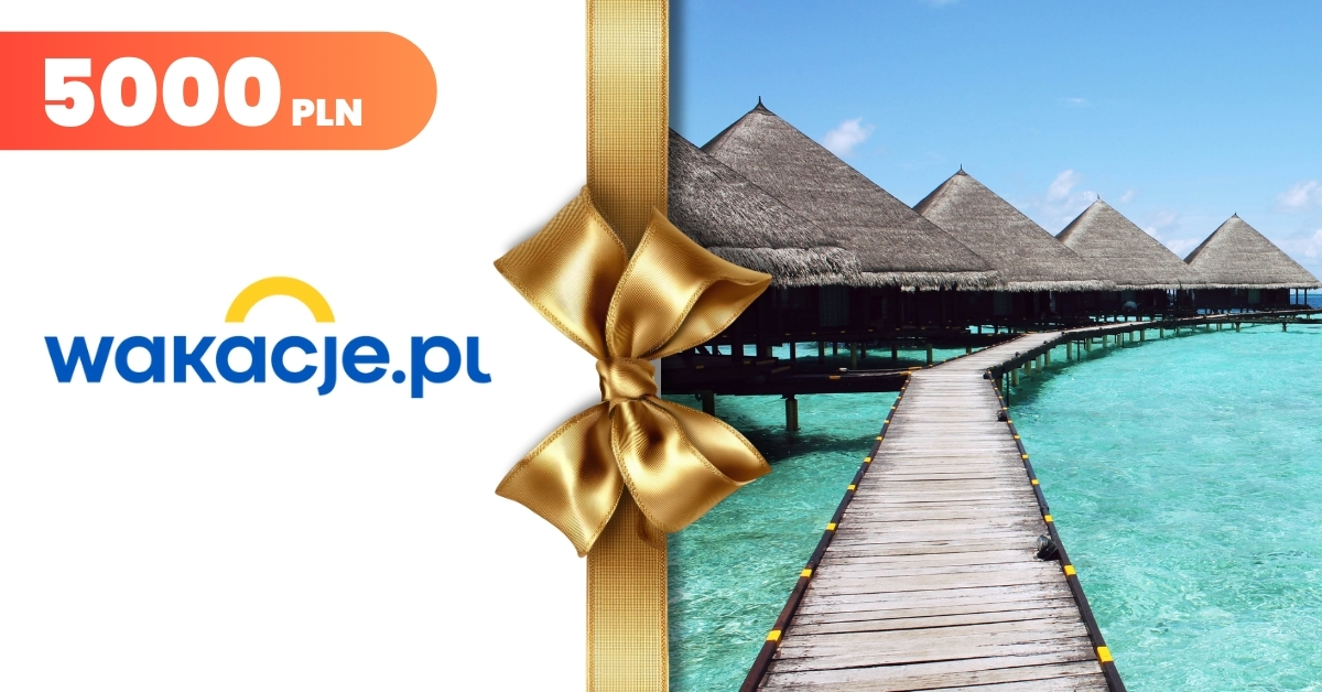 Wakacje.pl e-karta podarunkowa 5000 PLN