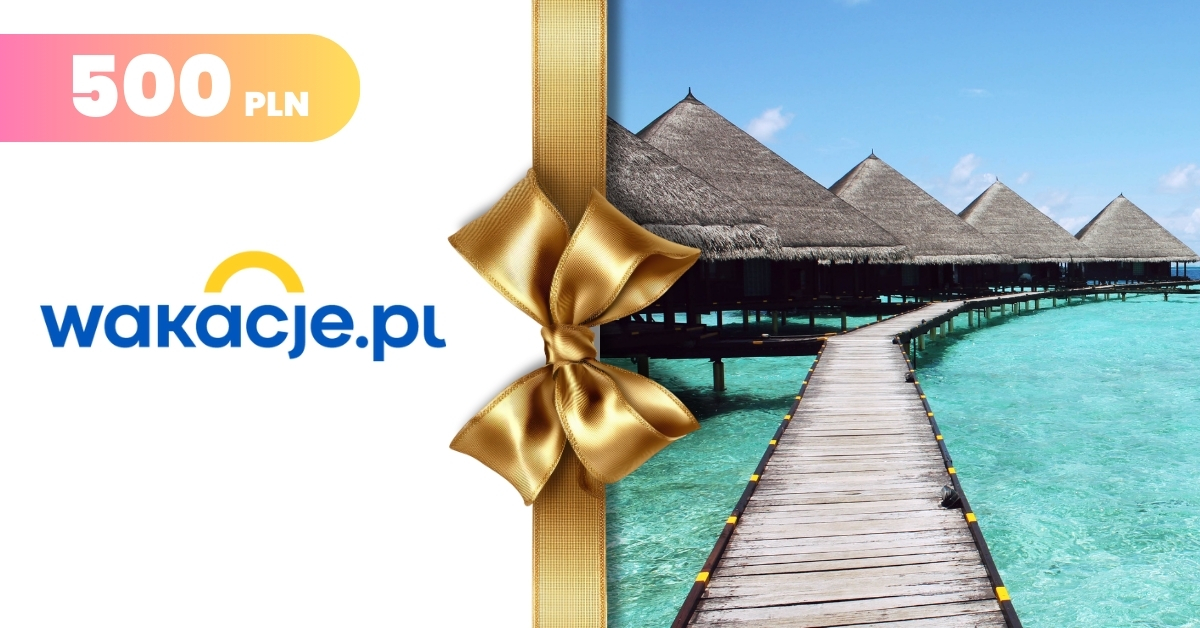 Wakacje.pl e-karta podarunkowa 500 PLN
